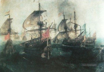 Kriegsschiff Seeschlacht Werke - Combate Naval en el Estrecho de Gibraltar Segunda Vista Seeschlachten